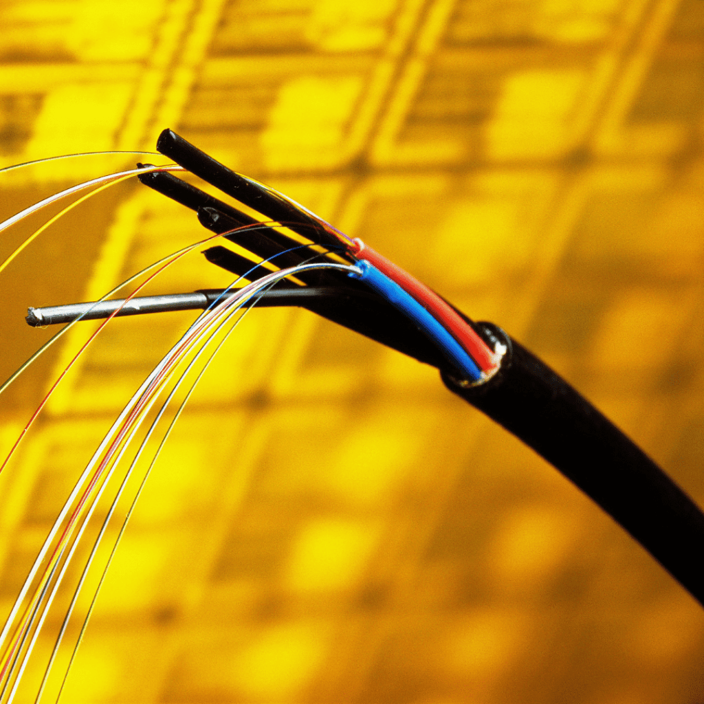fios de fibra ótica